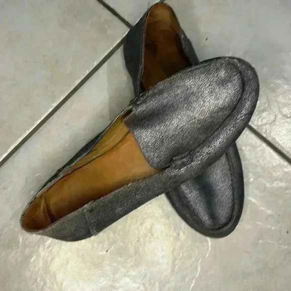 Frye leather loafers metallic gray size 7 - Picture 2 of 6